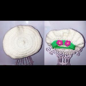 Handmade Knit Mushroom Hat Beanie Barret Newborn Cap